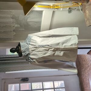 Columbia Women's White and Gray Rain Jacket